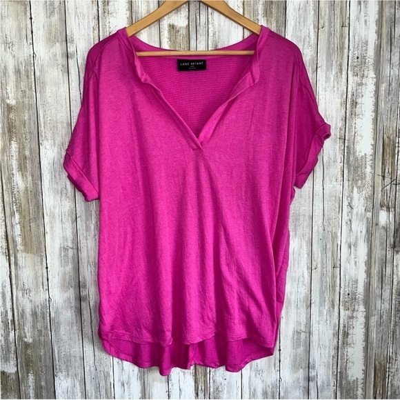 Lane Bryant Tops - Lane Bryant Pink Blouse